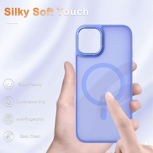 Image of for iPhone 12 Pro /iPhone 12 Case, Matte Magnetic Case, Lavender Purple