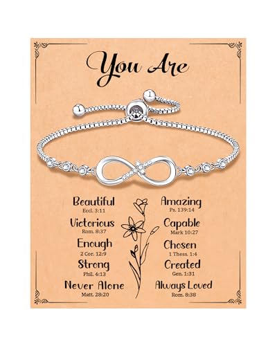 Image of Infinity Cross Bracelet Christian Gifts for Women Girls Easter Religious Gifts