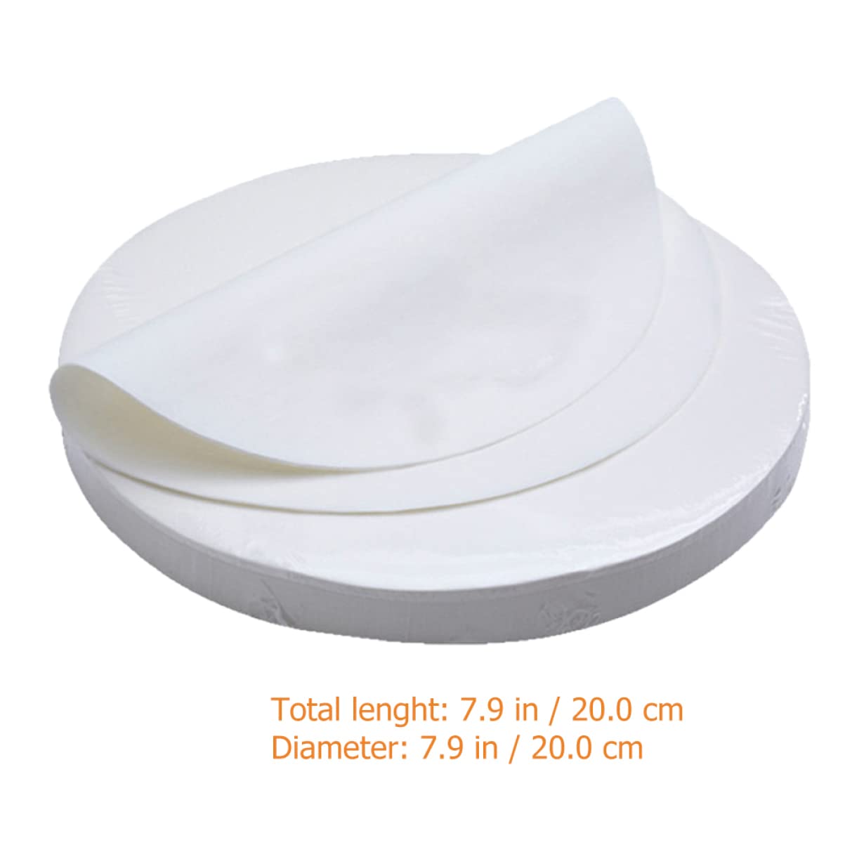 MAGICLULU Runde Backpapier Zuschnitte 500 Blatt Antihaftbeschichtet Hitzebeständig und Fettabweisend für Backen und Grillen