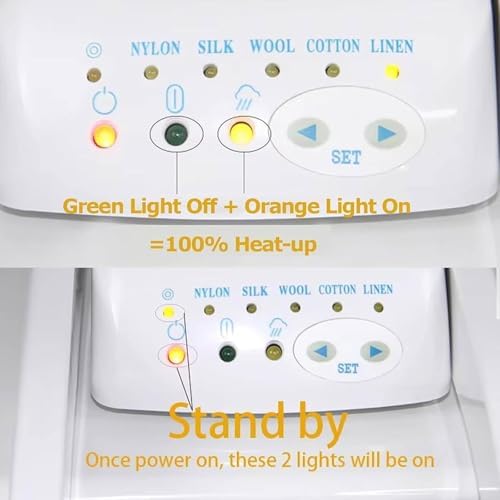 Commercial Heavy-Duty 1400W Steam Ironing Press - 50kg Pressure, 5 Adjustable Temperatures, Multiple Fabric Modes, Ideal for Bed Sheets & Pillowcases