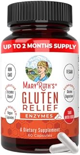 Digestive Support | Up to 2 Month Supply | Gluten Digestive Enzyme | Gluten Enzyme | Supplement for Digesting Gluten | Gut Health Support & Nutrient Absorption | Non-GMO | Gluten Blocker | 60 count