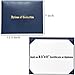MyGradDay Imprinted Diploma Cover 8.5x11 Diploma Holder Graduation Certificate Cover Smooth Leather Letter Size Navy Blue