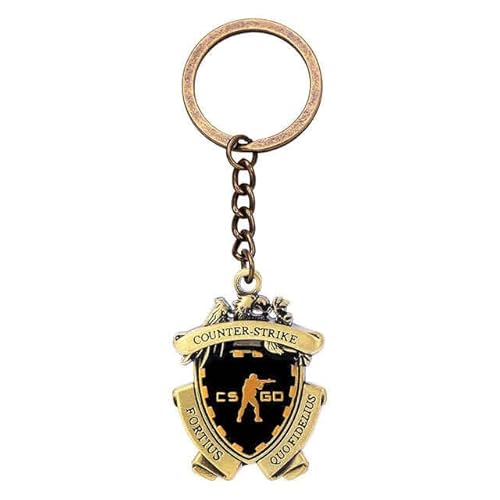 ArtkricaSupply CS:GO Service medal Keychain/Necklace for Counter Strike: Global Offensive Metal Alloy Accessory (CG:GO Service Medal Keychain)