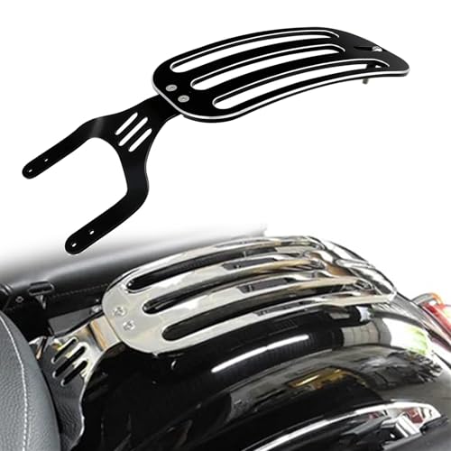 Porte-bagages solo rigide en acier noir pour garde-boue Indian Chief Dark Horse
