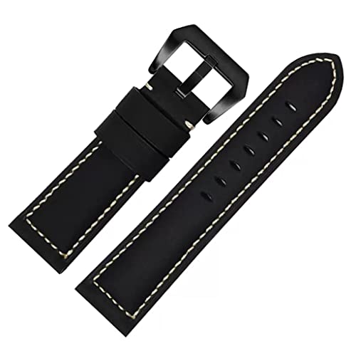 Sangle de montre en cuir Men 24 mm robuste et confortable au quotidien