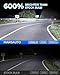 Marsauto H3 Led Bulb Fog Light Bulbs, 600% High Bright H3ll Fog Lights Led, 6500K White Strong Penetration,1:1 Mini Szie Plug & Play H3 Fog Bulb for Car, Truck, SUV, Pack of 2