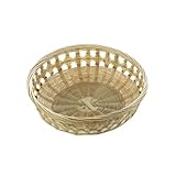 cesta de fruta tejida a mano de bambú, Cesta de fruta bambú tejida a mano, verde, varios tamaños(Medium)