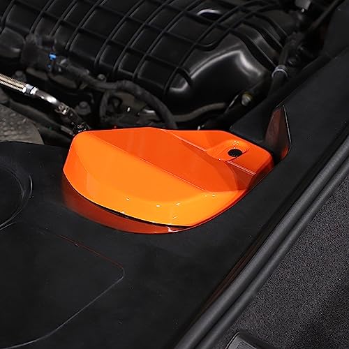 Image of TOYCIDFG Engine Bay Shock Protection Panel Cover Trim Compatible with Chevrolet C8 Corvette 2020-2024 Absorbing Tower Cover Caps (Orange)
