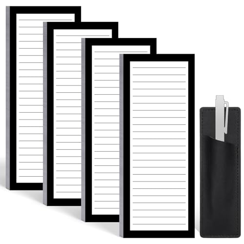 Bloc-notes magnétiques pour réfrigérateur, liste de courses et frigo