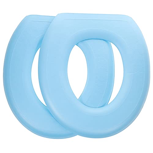 Cabilock Bathroom Toilet Seat Covers 2 Pack Warm Mat Non-Slip Soft Comfortable for Ages