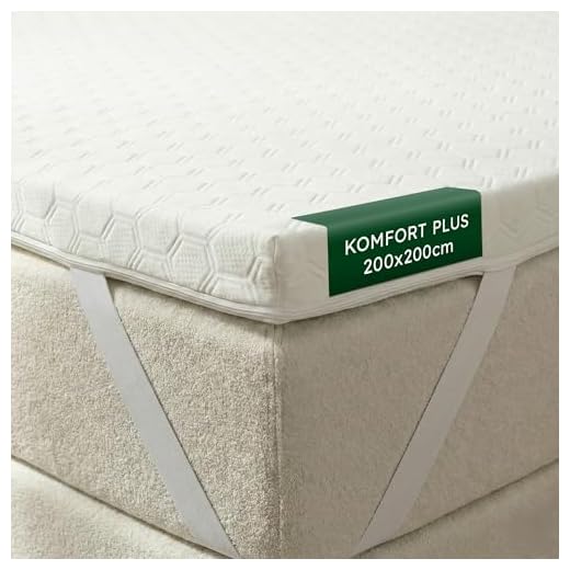 Wendre Matratzenauflage & Topper - 200x200 | Langlebig, Zertifiziert & Pflegeleicht | Komfortabler 7cm Matratzentopper aus Kaltschaum für eine weiche, Feste und entlastende Unterstützung