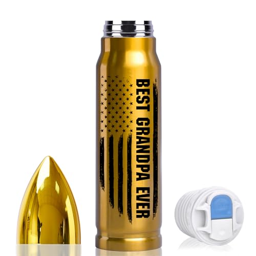 Tmacker Gifts for Grandpa, Grandpa Gifts for Fathers Day, 17oz Stainless Steel Bullet Tumbler, Personalized Fathers Day for Dad, Stocking Stuffers for Men on Birthday Valentines Anniversary Christmas