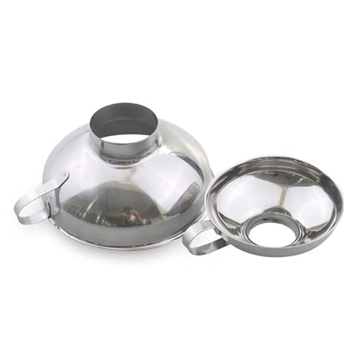 Stainless Steel Wide Mouth Canning Kitchen Tools Funnel Cup Hopper Filter Food Pickles Jam Funnel Kitchen Gadgets New Practical And Attractive #TOP2