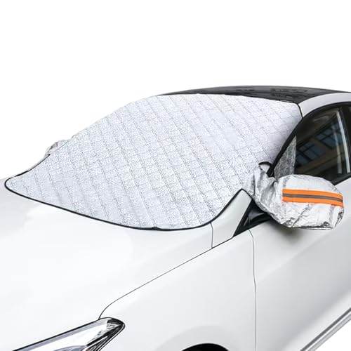 Image of Windshield Snow Cover with Magnetic Edges Windshield Cover for Ice and Snow, Car Windshield Snow Cover for Most Cars SUV,Truck,Van(62.2X 43.3in)