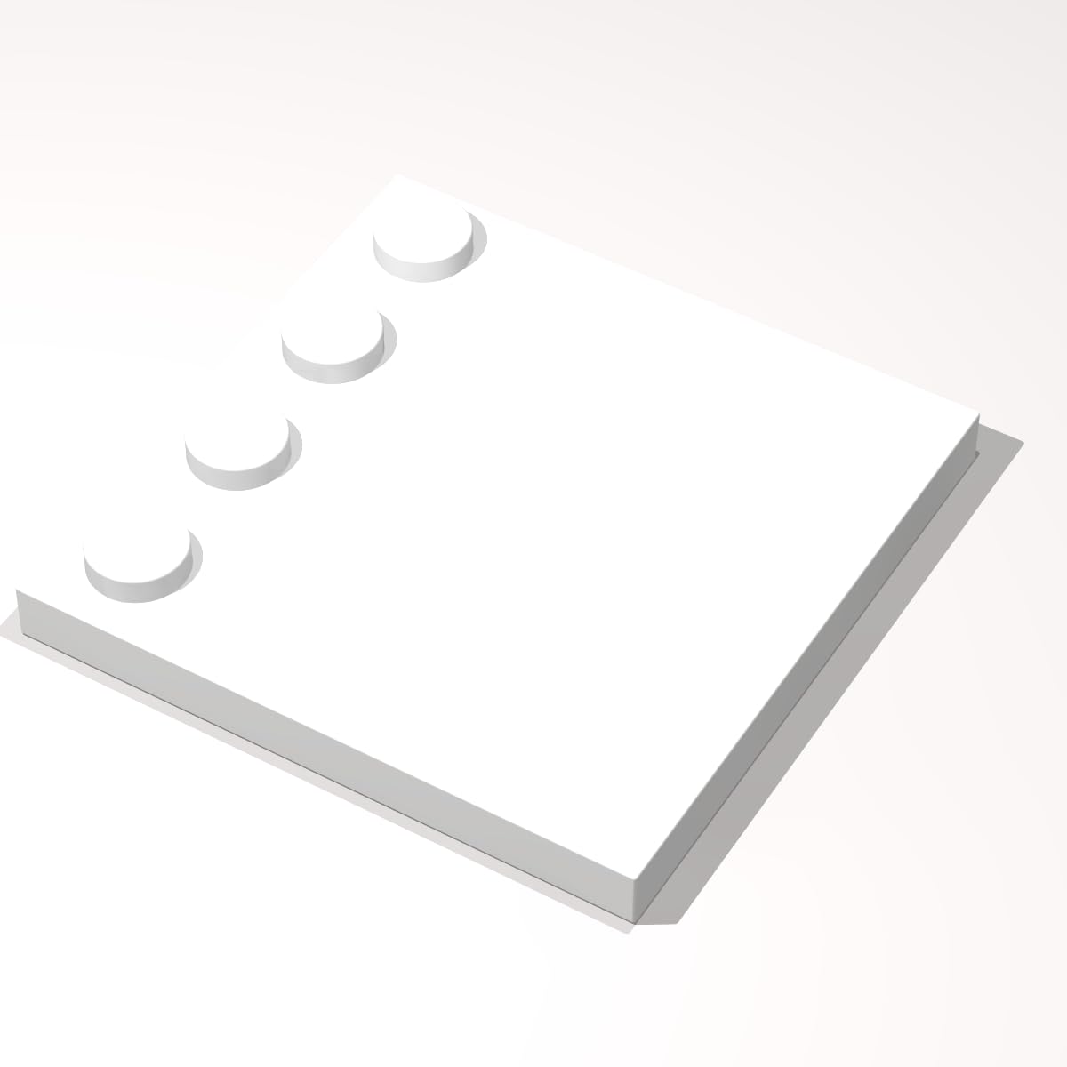 Classic White Tile Studs on Edge Bulk?Tile 4x4 with Studs on Edge 200 Piece, Compatible with Lego Parts and Pieces Tile 4x4 with Studs on Edge White (Color: White)