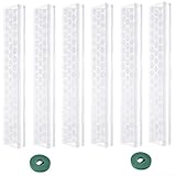 Jotekonoby Bastones de musgo de plástico apilables de 17 pulgadas para plantas trepadoras: soporte vertical (6 piezas)