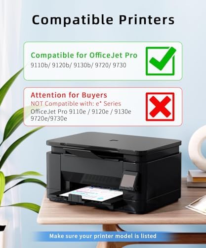 Cartucce 937XL con chip compatibili con HP 937 EvoMore 937E 937XL per HP OfficeJet 9110b 9130b 9120b 9117b 9720 9730 cartucce nero e colori