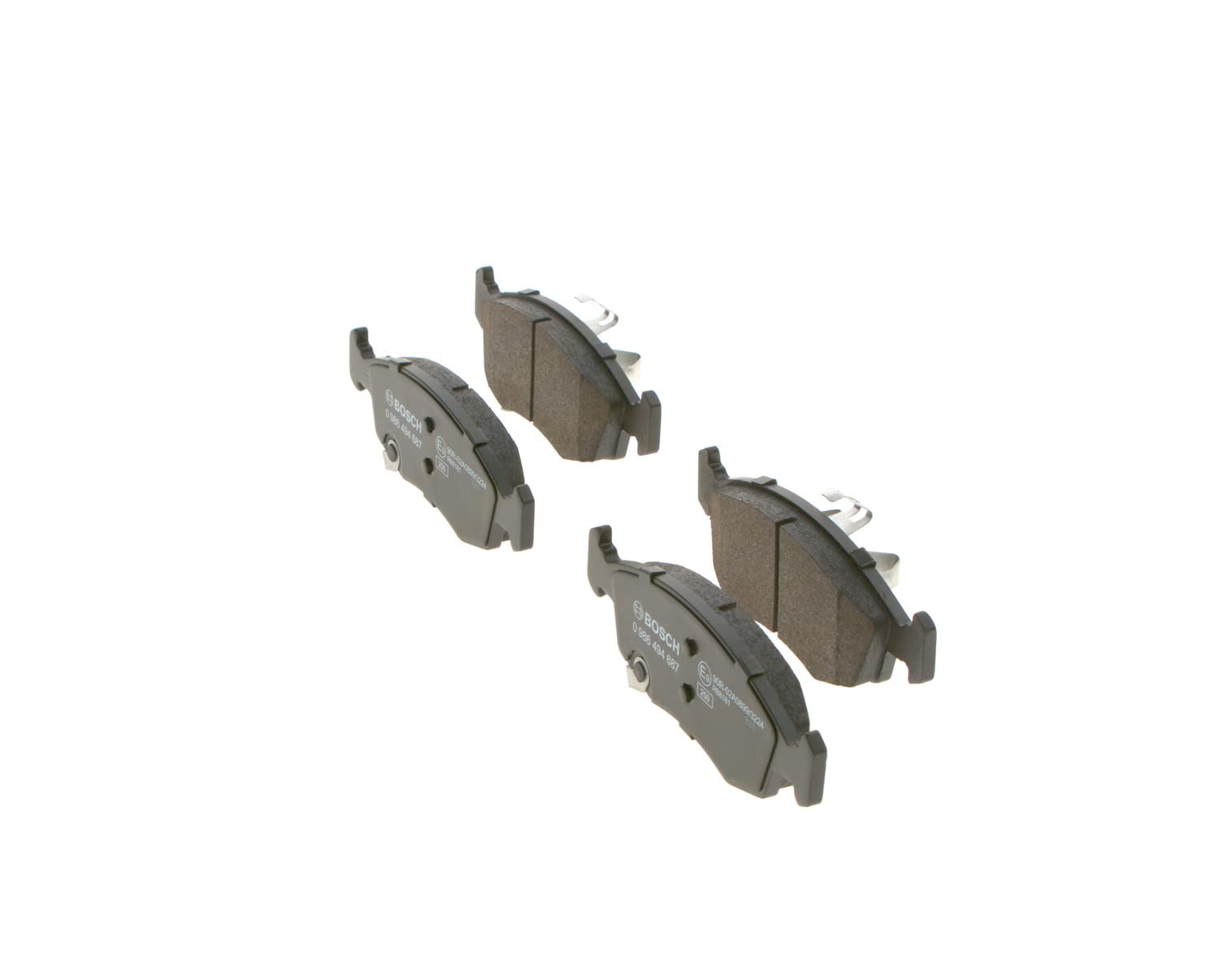0 986 495 121 BOSCH BP1464 Remblokken Low-Metallic, Met slijtage-waarschuwingscontact, Met 0 986 495 121 BOSCH BP1464 Remblokken Low-Metallic, Met slijtage-waarschuwingscontact, Met