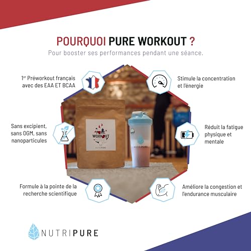 Nutripure | Pack Prise de Muscles | Whey Isolate Native + Créatine Monohydrate Poudre + Pre Workout (EAA, BCAA) | Idéal pour Musculation, Prise de Masse Musculaire, Fatigue Musculaire | Goût Vanille – Image 7
