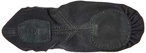 Bloch Men's Dance Synchrony Split Sole Stretch Canvas Ballet Slipper/Shoe, Black, 9.5 B US4