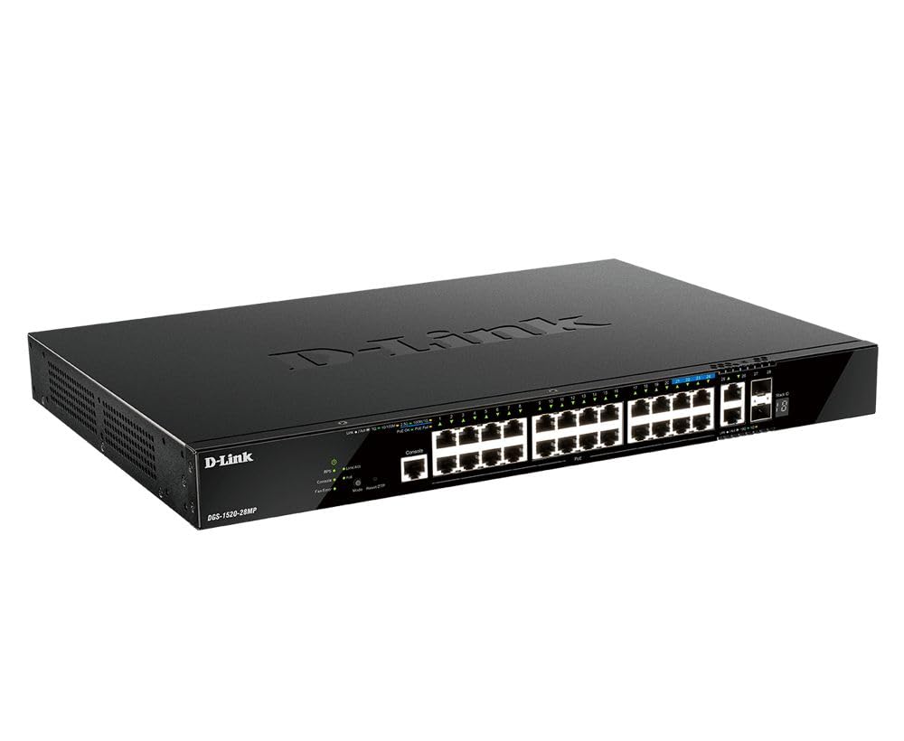 D-Link DGS 1520-28MP - commutateur - 28 ports - intelligent - Montable sur rack