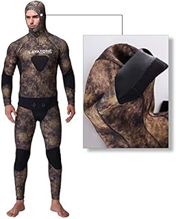 Layatone Wetsuit Men Premium 5mm Super Stretch Neoprene Spearfishing Suit Scuba Diving Suit