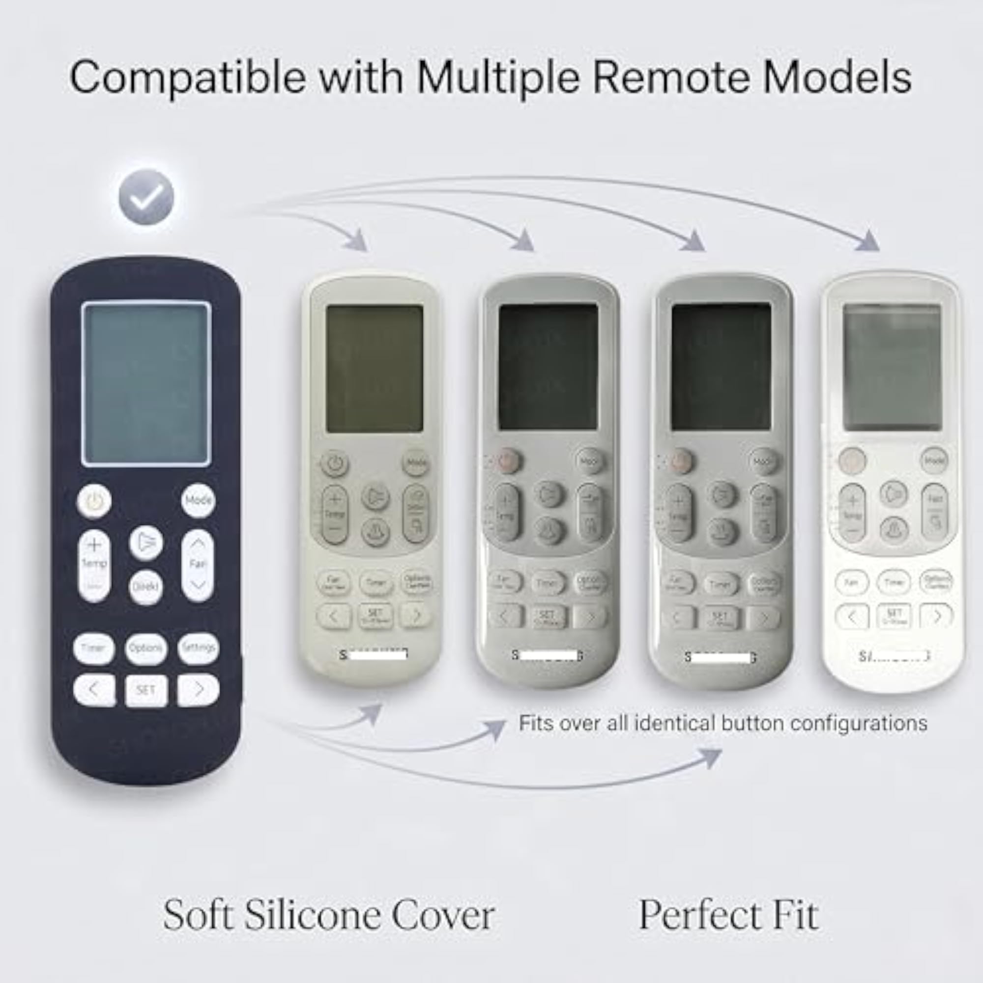 Silicone AC Remote Cover, Full Wrap Protective Case