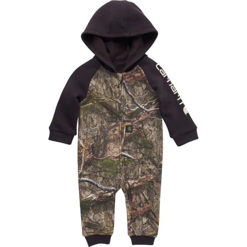 Carhartt Kid's CM8768 Long-Sleeve Zip-Front Camo Coverall - Boys - 24 Months - Mossy Oak® Country DNA