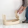 IRIS-USA-Elevated-Dog-Bowls-Dog-Food-Bowls-Elevated-for-Large-Dogs-Dog-Raised-Bowls-with-2-Stainless-Steel-Bowls-2-Quart-12-Height-Almond IRIS USA Elevated Dog Bowls