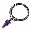 JSDDE Amethyst Crystal Necklace Healing Crystals Hexagonal Stone Pointed Gemstone Pendant Necklaces for Men Women Gift #4