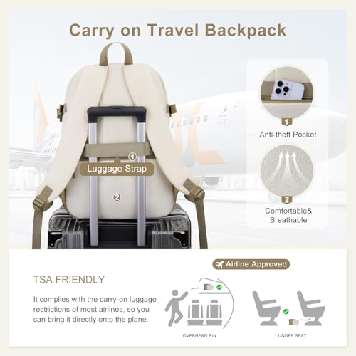 Mochila para laptop MOSISO para mujer y hombre 15.6 miniatura 4