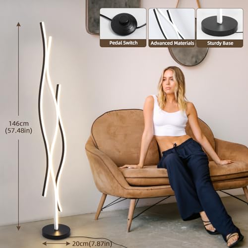 Cansancio visual: Lámpara de pie LED regulable para lectura 2