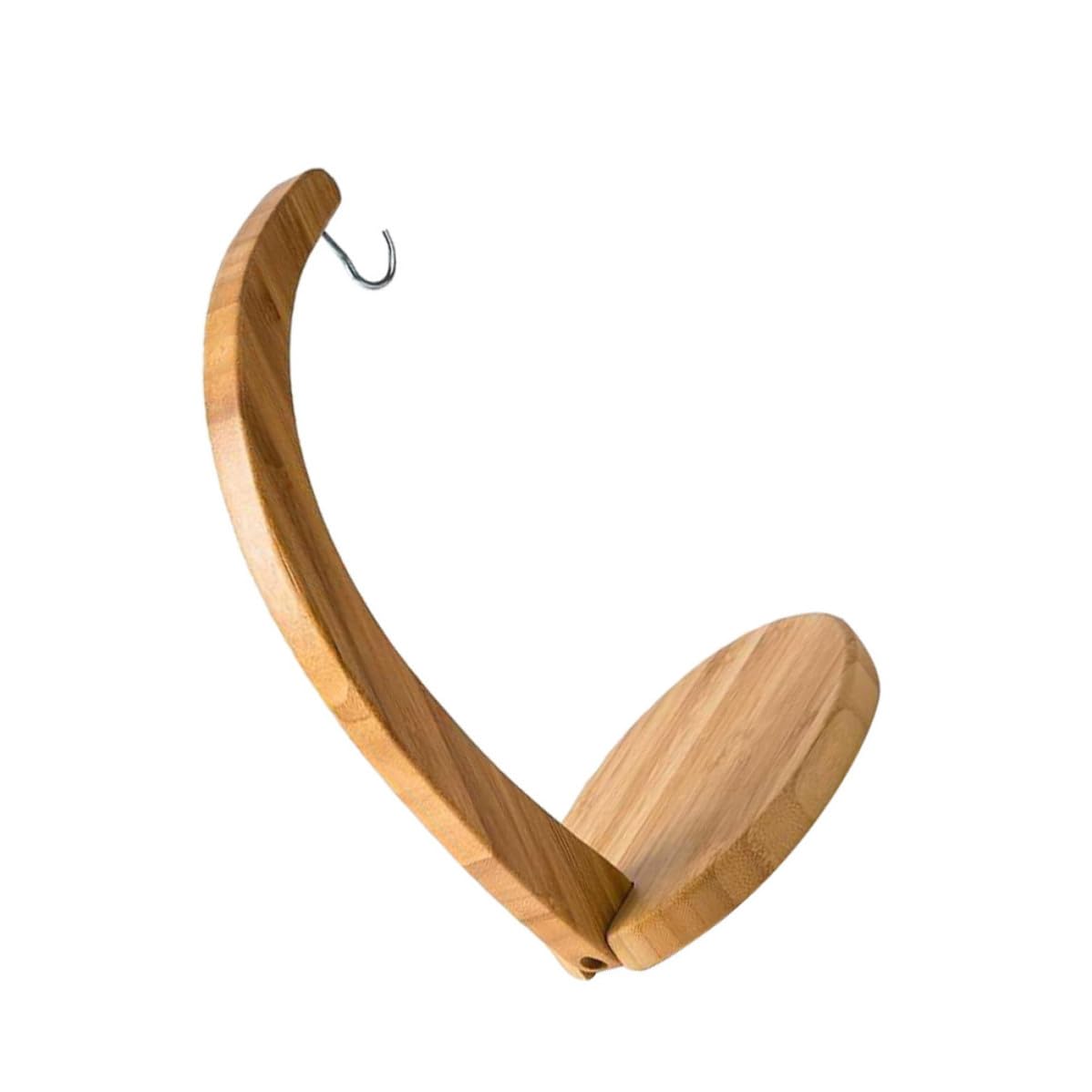 Soporte de bambú para frutas de diseño delicado y acabado pulido premium para encimeras.