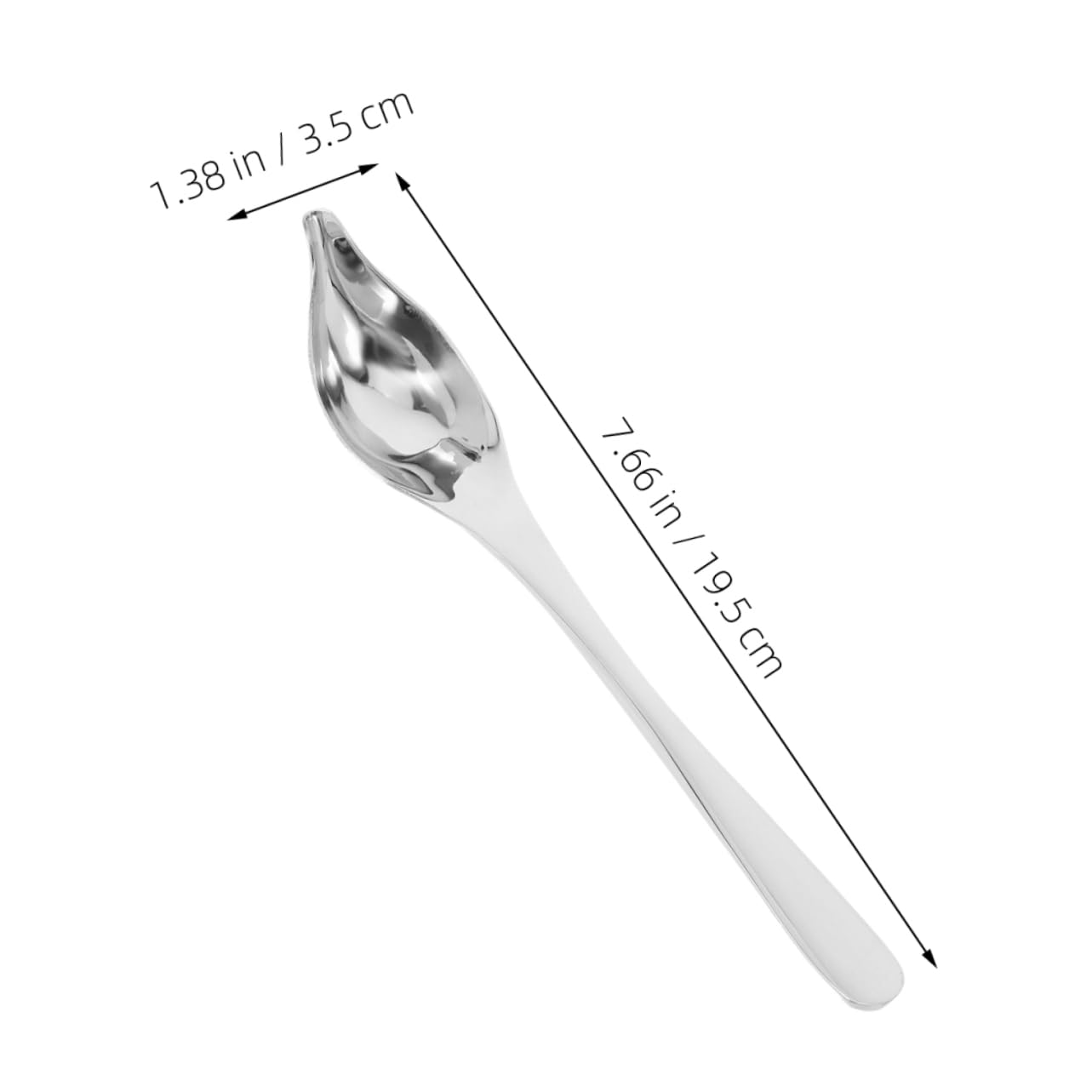 Cabilock 2pcs Stainless Steel Culinary Saucier Spoon Tapered Spout Precision Decorating Utensils for Sauces Desserts and Cake Frosting Ergonomic Design for Comfortable Use