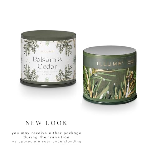 Image of ILLUME Vanity Tin Candle, Balsam & Cedar