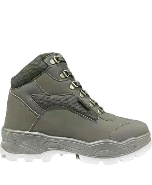 Image of Men's High Ankle Casual Boots for Men | Lightweight Lace-Up Sneakers Shoes | Stylish Comfortable Outdoor Walking Boots | Black Casual Shoes for Boys and Men