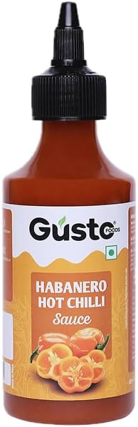 Habanero Sauce - 200g | Spicy & Fiery Hot Chilli Sauce | Perfect for Cooking, Dipping & Marinating | Vegetarian, Flavor-Enhanced | Pack of 1 | For noodles, rice, soups or gravies | Marinades for paneer, tofu or vegetables