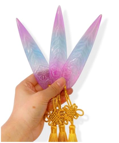 Fasmium K Pop Dagger for Zoeys Costume Props - 3 Pack 3D Printed Halloween Darts Props Accessories for Women Gifts Role Play - Anime Cosplay Merch Party Toys