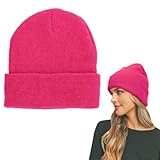 Gorro hombre Gorro mujer Gorro de invierno Beanie Diseño clásico (A)