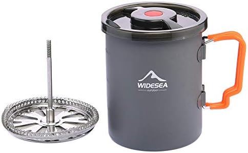 widesea Camping Coffee Pot 750ML with French Press Coffee Maker