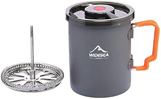 WIDESEA Camping Coffee Pot 750ML with French Press Coffee Maker
