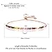 by you Women Fashion Cubic Zirconia Tennis Adjustable Pull String Bracelet Gold Silver Color (Rectangle 6mm - Rosegold Multi)