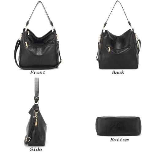 Image of Purses For Women Handbags And Wallet Set Large Hobo Crossbody Bag Ladies Purse Totes 4 PCS | And Wallet Set