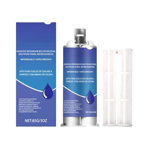 Marble Repair Paste, 12.5cm Epoxy Resin Heavy Duty Tile Adhesive with Push Rod for Bathroom, Kitchen Floor, Cracked Stones, Grout, Restoration