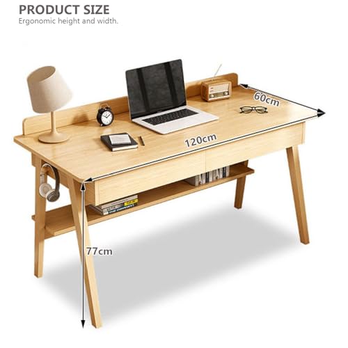 Bureau d'ordinateur design en bois avec finitions soignées - 2