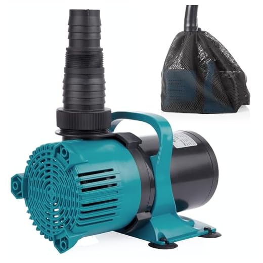 Alpine Corporation 5600 GPH Vortex Energy-Saving Pump for Ponds, Fountains, Waterfalls, and Water Circulation