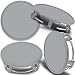 Produktbild SkinoEu Kompatibel mit Nabendeckel Mercedes Benz 75mm Felgendeckel Nabenkappen Radnabendeckel Nabendeckung Radkappen B66470207 / B66470200 Alufelgen Deckel Silber CMS 0