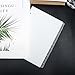Mogoostry 12 Tabs A5 Binder Dividers Clear Plastic Binder Index Divider 1/12 Cut Tabs Planner Divider for 6 Ring Binder Protector (Total 12 Dividers)