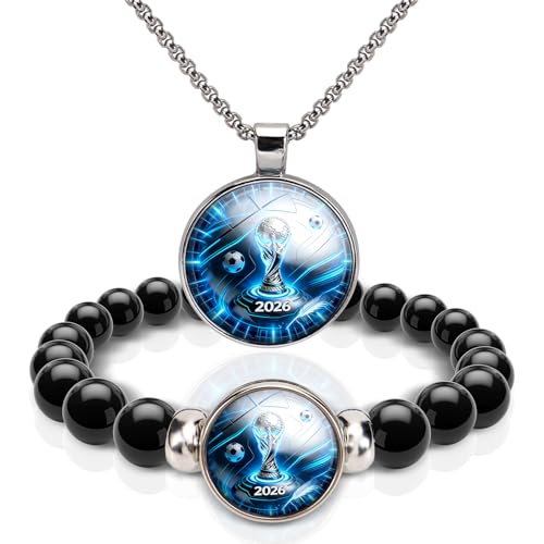 World Cup 2026 Soccer Gifts for Teen Boys Men Him Boys , Soccer Jewelry Gifts for Soccer Players Team Fans, Birthday Gifts for Son Grandson Brother, Soccer Gifts for Boys Kids, Soccer Stuff for Teen Boys