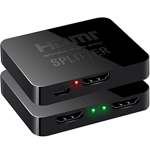 Tobo 4K 1x2 HDMI Splitter 1 to 2 Amplifier HDMI Splitter 1 in 2 Out for Dual Monitor Full HD 1080P 3D Come with High Speed HDMI Cable-(TD-442H-02) (B08Y6ZR671) Amazon Price History, Amazon Price Tracker